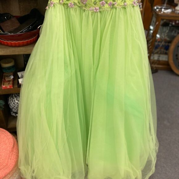 14-16 Precious Formals green strapless dress - Picture 6 of 7